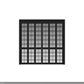 Black Louvered Folding Door With Modern Sleek Design For Interior Spaces