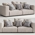Modern double sofa 3d model
