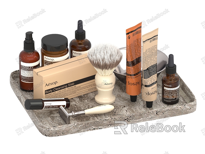 AESOP Washing Daily Beard Shaving Essence Bowl Plate Soap Hand Cream Face Cream Essence Brush Lip Balm Lipstick Essence Oil model