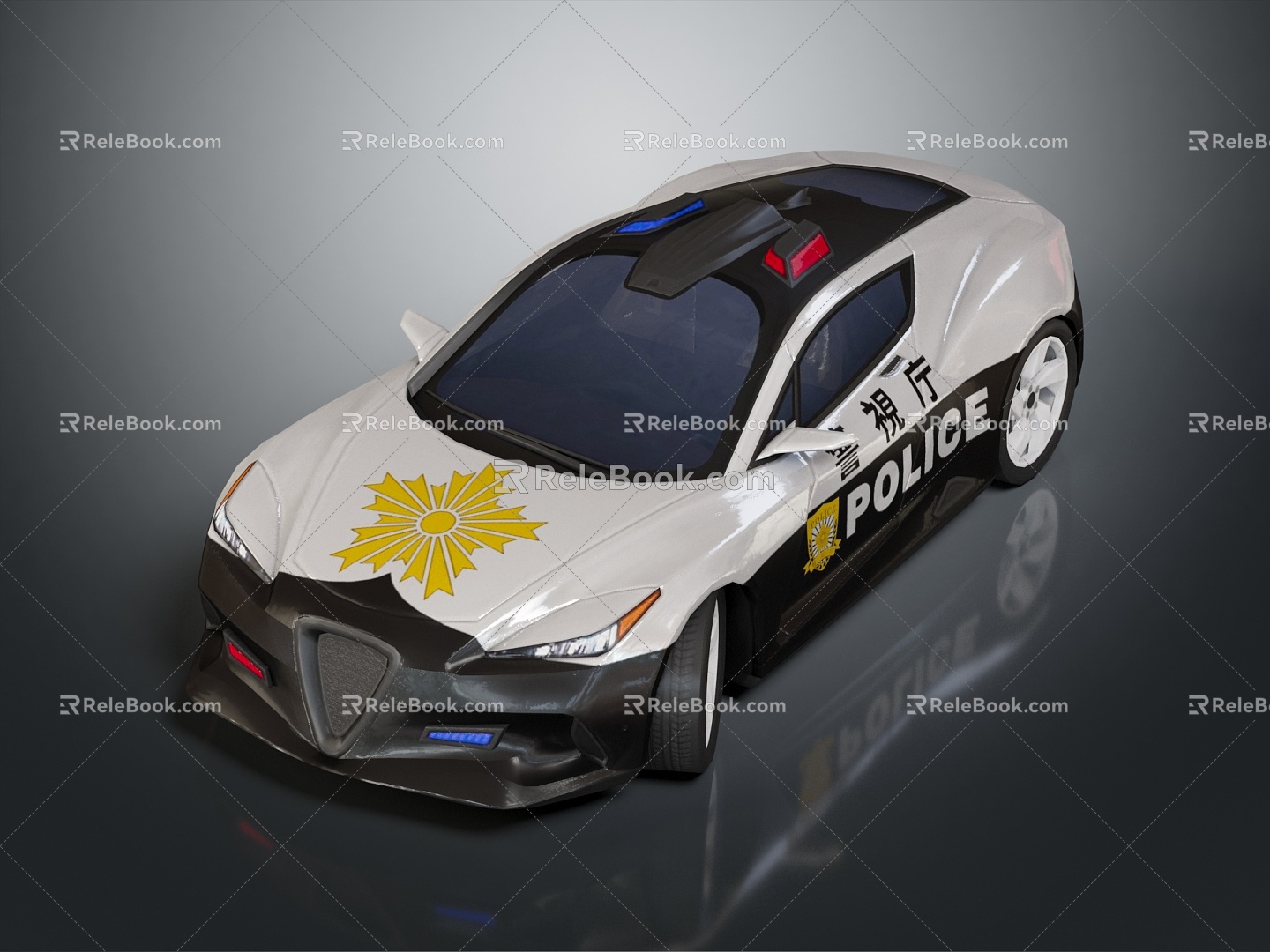 Modern Police Car Police Car Concept Police Car 3d model