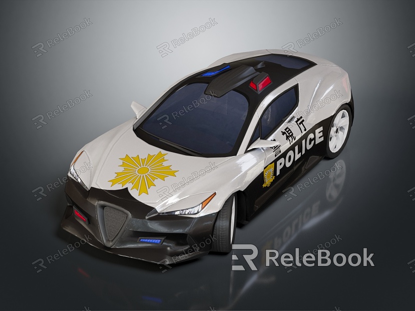 Modern Police Car Police Car Concept Police Car model