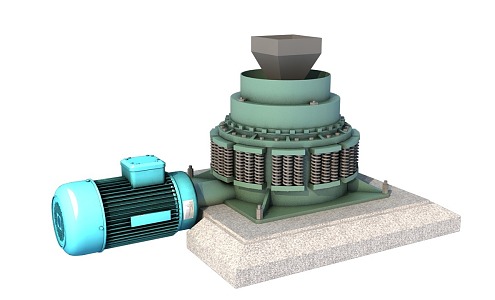 cone crusher 3d model