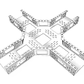 Modular Hardware Tools Metal Frame With Multi Directional Perforated Assembly Design