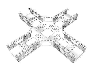 Modular Hardware Tools Metal Frame With Multi Directional Perforated Assembly Design 3d model