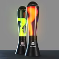 Colorful Illuminated Alien-shaped Lamps with Black Base and Alive Logo Design
