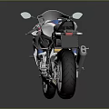 Sleek Modern Sport Motorcycle With Blue White Red Bodywork Aerodynamic Styling And Aluminum Wheels