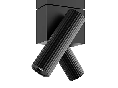 Modern Black Striped Cylindrical Wall Lamp For Home Interior Decor 3d model