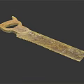 Hardware Tool Vintage Handsaw with Wooden Handle and Metal Blade for Carpentry and DIY Projects