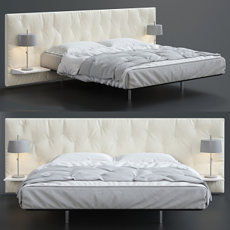 Double bed 3d model