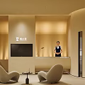 Elegant Modern Beauty Salon Interior With Treatment Bed Mirror And Lighting