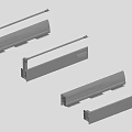 Sturdy Metal Sliding Rails And Brackets For Furniture Hardware Parts