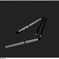 White And Black Writing Pens As Essential Daily Living Supplies For Office And Home Use