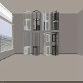 Various Modern Elevator Designs With Glass Panels Metal Frames And Blind Details