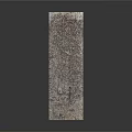 Long Rectangular Rustic Metal Plate With Rough Surface Texture And Rust Spots