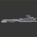 Detailed Sci Fi Spaceship 3D Models With Metallic Textures And Modular Components 3d model