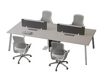 Modern Office Desk and Chair Combination Workstation Computer Desk and Chair Rotatable Chair E-Sports Chair 3d model