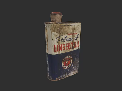 Essential Classic Car Maintenance Using Vintage Polmarine UNSEEN OIL Can 3d model