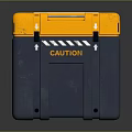 Portable Solar Powered Storage Container With Yellow Top And Gray Body For Daily Use
