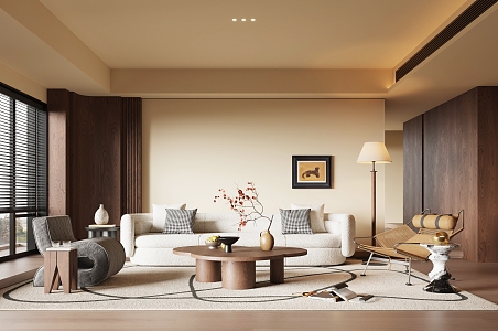 modern living room 3d model