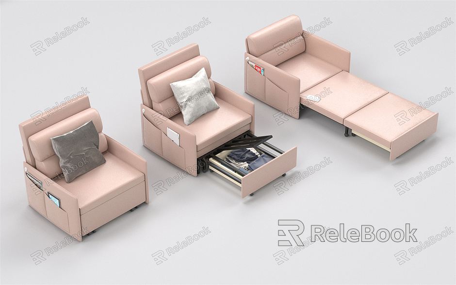 Modern sickbed accompanying sofa sickbed combination model