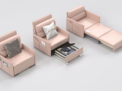 Modern sickbed accompanying sofa sickbed combination model