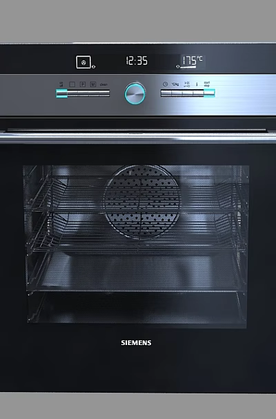 Modern Kitchen Appliance Siemens Oven with Digital Display Time and Temperature 3d model