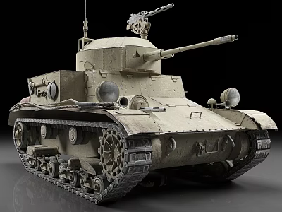 light tank t2 american tank vintage tank 3d model