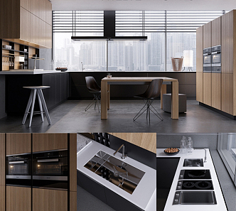 Modern Cabinet Combination 3d model