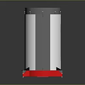 Krafttrolley Cylindrical Industrial Equipment With Silver Body And Red End Cap