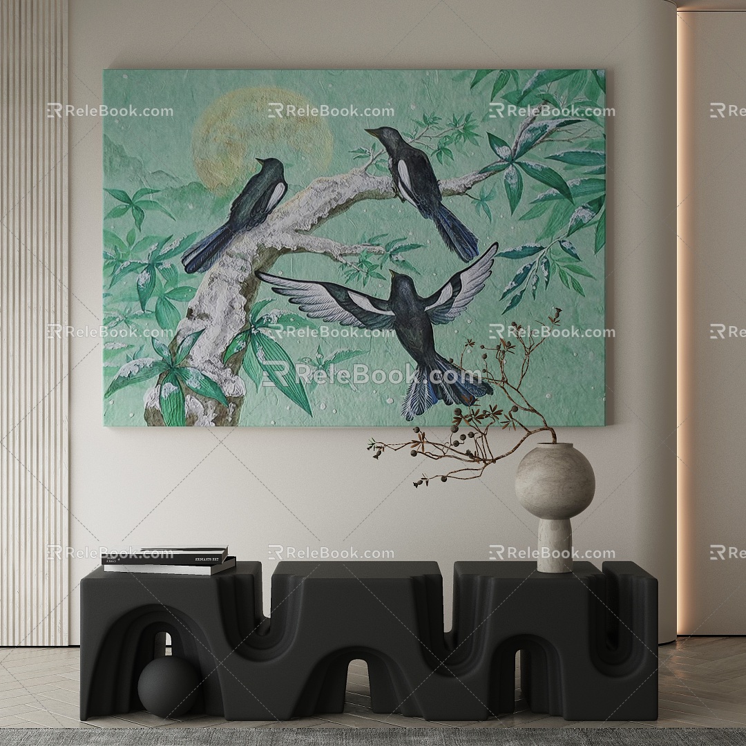 New Chinese Decorative Painting 3d model