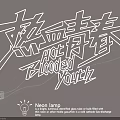 Neon Lamp Combination With Hot Blooded Youth Word Design And Bright Lighting Effect