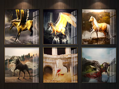 Modern Animal Painting Decorative Painting 3d model Modern Animal Painting Decorative Painting 3d model