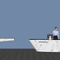 Elegant Modern Reception Desk Design With Marble Surface And Wooden Panel Details