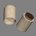 Light Brown Natural Texture Downlights and Spotlights with Warm Light and Wooden Cover