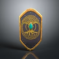 Medieval Shield Ancient Shield Defensive Weapon Ancient Shield Iron Shield Protective Shield Wooden Shield 3d model
