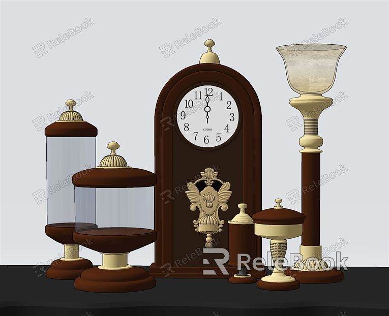 European-style floor clock classical floor clock pendulum clock ornaments model