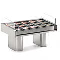 Commercial Refrigerators Freezers Featuring Fresh Seafood Meat Chilled Display For Retail