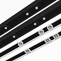 Modern Black White Gold Strip Design Downlights And Spotlights For Interior Lighting