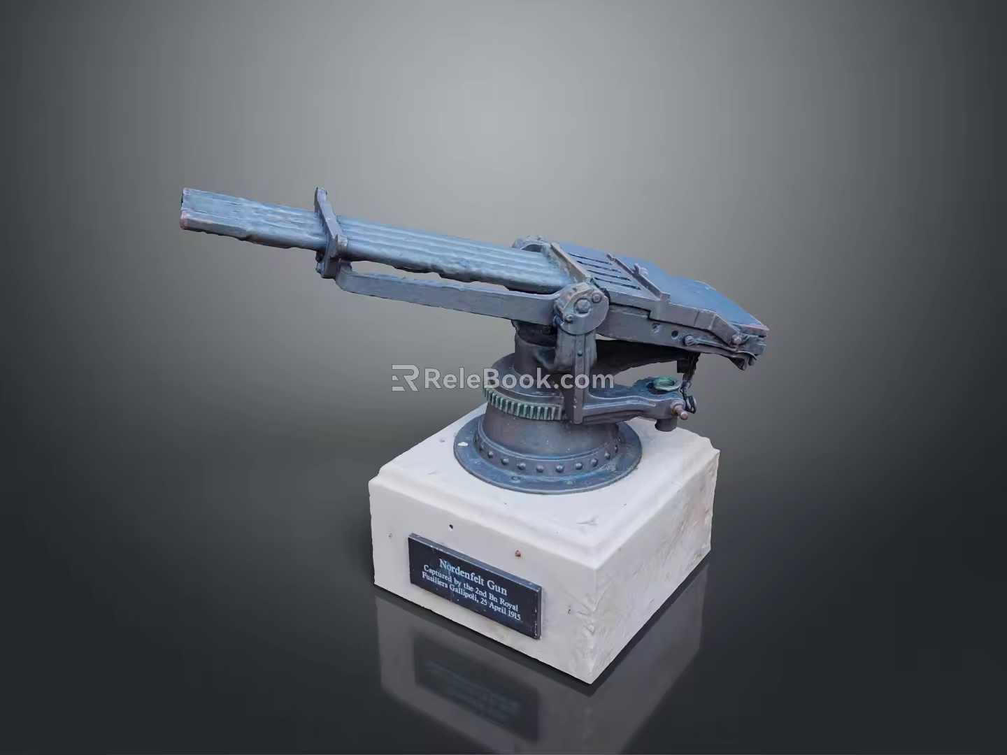 Turret Turntable Railgun Sci-fi Tower Defense Game Tower Defense Sci-fi Turret Game Turret Game Battery 3d model