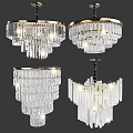 Elegant Crystal Chandeliers With Modern Design And Sparkling Lighting For Interior Decor