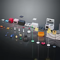 Colorful Various Household Items Including Storage Containers Decorative Pieces And Lighting Fixtures