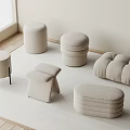 stool sofa stool 3d model