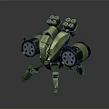 Modern Robot Tower Defense Robot Automatic Defense Robot 3d model