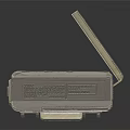 Vintage Ultra Portable Audio Player With Open Lid Engage Cassette Design