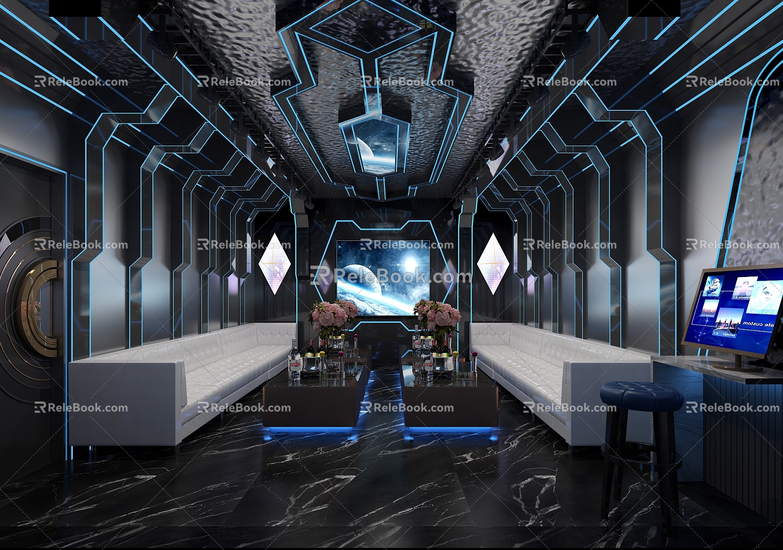 KTV Single Room KTV Single Room Entertainment Club Night Club Cabaret Bar 3d model