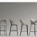 Various Style Bar Stools With Upholstered Seats And Metal Frames In Different Colors