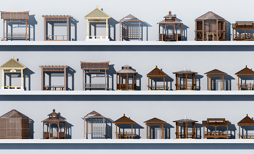 Chinese-style pavilion 3d model