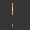 Modern Luxury Black Cabinet With Gold Geometric Patterns Slender Gold Legs On White Base