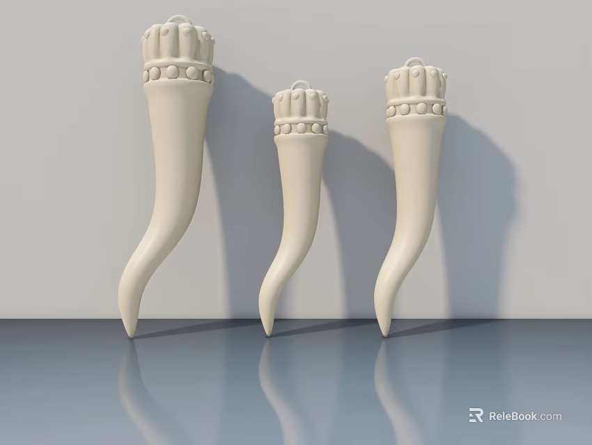 Elegant White Swing Doors With Decorative Top Handles And Reflective Base 3d model