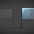 Office Furniture Mobile Whiteboard Stand With Double Writing Surfaces And Sturdy Metal Frame